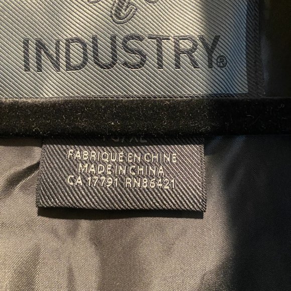 Industry TEXTURED 'ALTERNATIVE "Real" DOWN BOMBER Gray Puffer Jacket SZ: XL - Picture 10 of 16